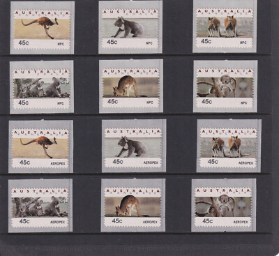 AUSTRALIA 1994 Counter Printed Stamps with NPC and AEROPEX codes (2 ...
