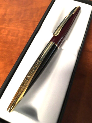 Sheaffer Taranis Stormy Wine Ballpoint Pen -- DAMAGED PACKAGING