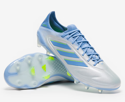 Men’s Adidas White & Blue Copa Pure III Elite Soccer Cleats adidas Men main image 4
