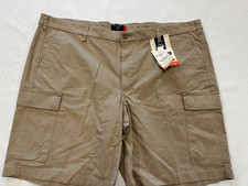 Dockers Khaki Tech Cargo Shorts Size W46 Inseam 10in