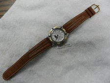 RARE MENS CALENDER DAY DATE INNOVATIVE TIME SUN MOON PHASE WATCH PORCELINE DIAL