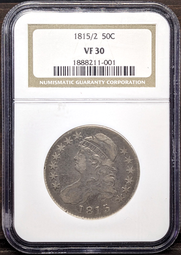 1815/2 Capped Bust Half Dollar 50C NGC VF30