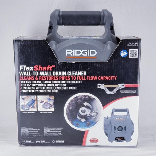 RIDGID K912 FLEXSHAFT WALLTOWALL DRAIN CLEANER K912 (PB1023354