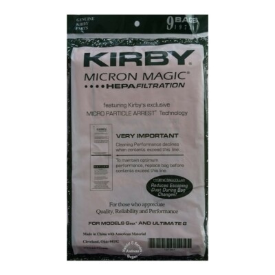 Original Kirby Filter 9 x 9er pack Herstellungsserie G6 / G7 ULT (197301)