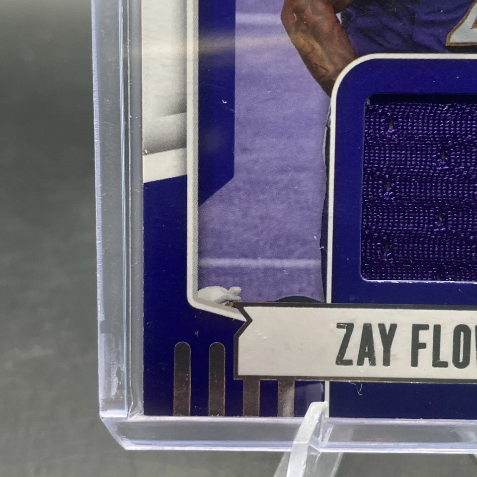 2023 Panini Absolute - Absolute Rookie Materials #ARM-9 Zay Flowers (MEM, RC) - Image 4 of 4
