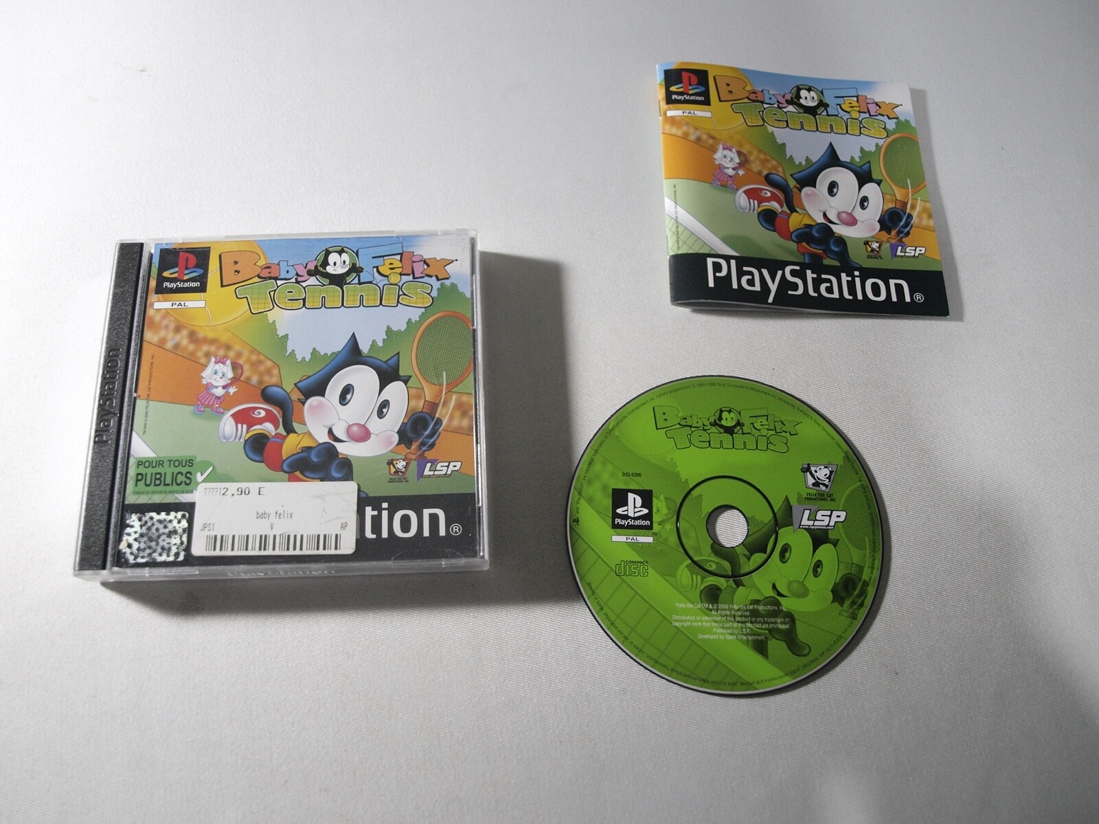 Baby Felix Tennis Complet Sony PS1 CD Mint