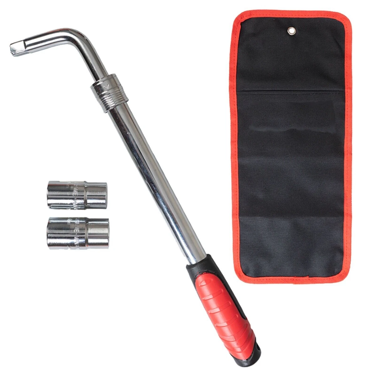 Extending Wheel Nut Wrench Brace CRV with Bag 17 19 21 23mm for