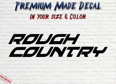 VINY Rough Country Sticker 3" 4" 5" 7.5" 11" Suspension Lift Shocks Silverado Sierra