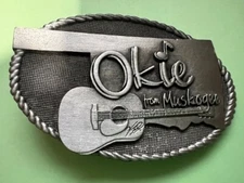 Okie from Muskogee Merle Haggard The Strangers belt buckle Roy Edward Burris