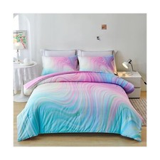 Comforter Set for Girls,Rainbow Comforter Set Full,Pink Comforter Set,Tie Dye...