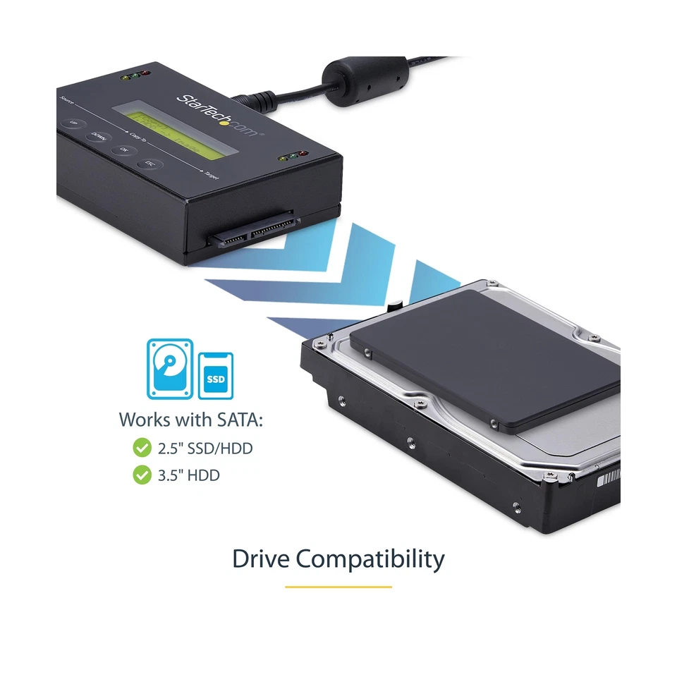StarTech.com 1:1 Standalone Hard Drive Duplicator with Disk Image Manager For... - Image 3 of 4