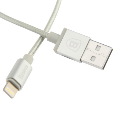 Baseus MFI Zertifiziert Ladekabel Datenkabel für Apple iPhone iPad 1m silber