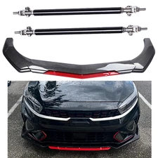 Front Bumper Lip Spoiler Splitter Body Kits Strut Rod For Kia Forte Sedan F
