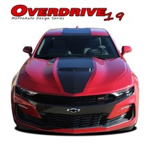 2019-2024 Chevy Camaro Stripes Overdrive Camaro Hood Decals 3m Vinyl Graphics