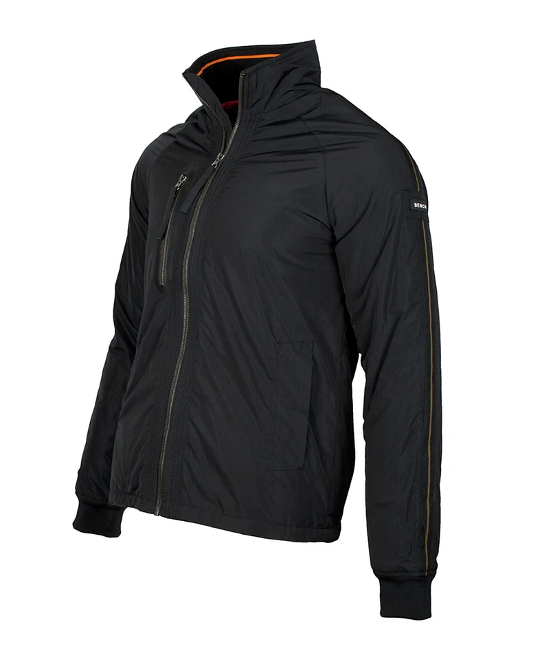 BENCH Herren Jacke Hybrid Harring Bomberjacke Übergangsjacke schwarz -Gr. S-NEU - Bild 2 von 3