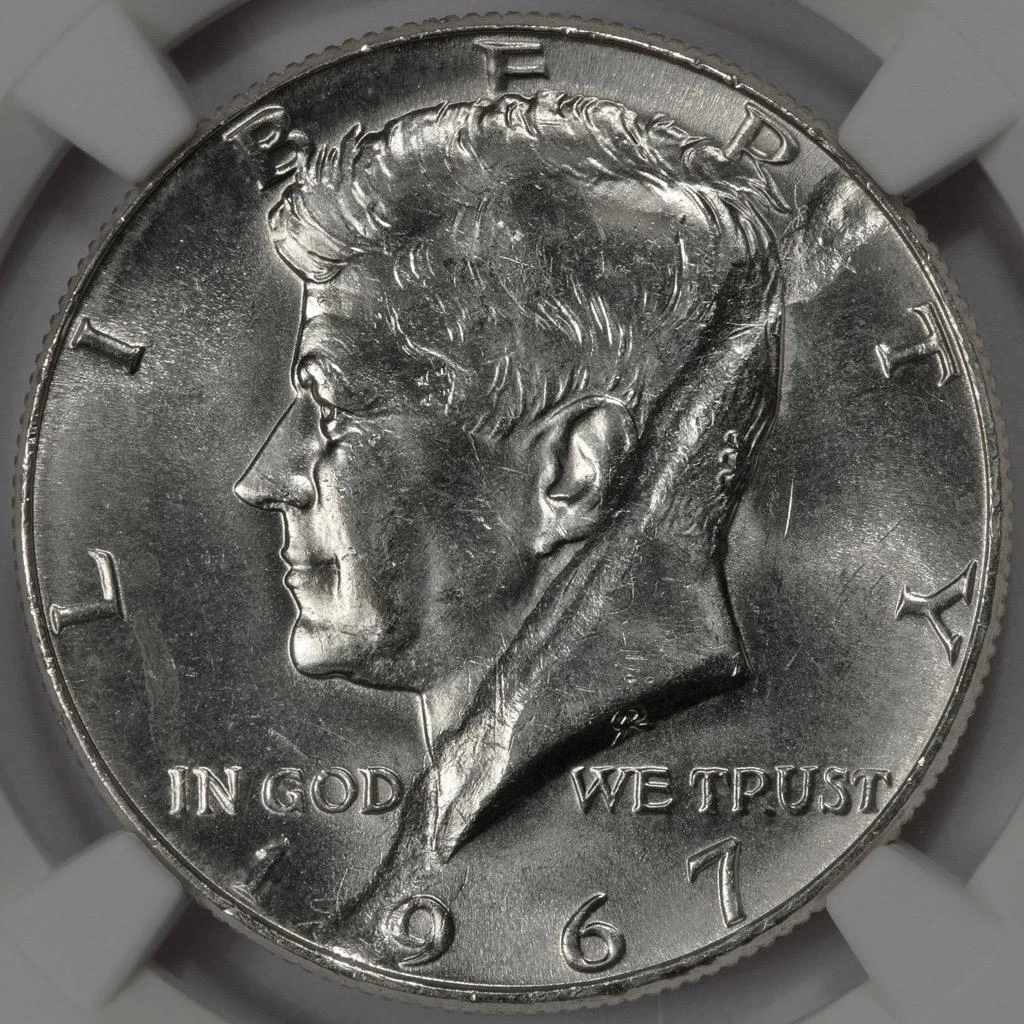 1967 肯尼迪半美元银质美国硬币错币| eBay