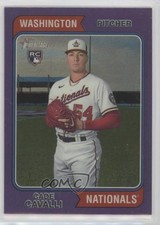 2023 Topps Heritage Hot Box Chrome Purple Refractor Cade Cavalli #188 us8