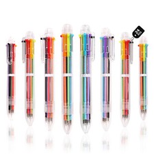 Ballpoint Pens 24 PCS 0.5mm 6-in-1 Multicolor Ballpoint Pens School Supplies ...