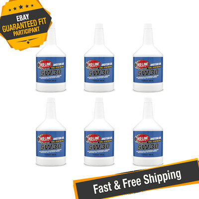 Red Line Oil 15304 5W30 Motor Oil - Set of 6