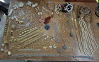 Huge MCM Vintage Estate Costume Jewelry Lot All Wearable Condition Rhinestones