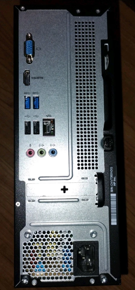 PC de escritorio HP Slimline 270-p27cb, Intel i3-7100 3,9 GHz, 8 GB de RAM, HDD de 1 TB, Win10H Foto 4 de 4