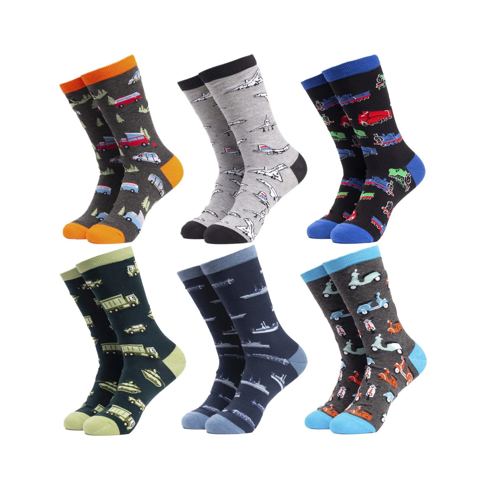 Mens Motors Socks by Soctopus Soft Cotton Patterned Novelty Gift Socks
