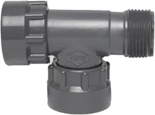 Dura 1" Tee w/ Threaded Connections Single-Port Manifold Sch. 40 PVC 301-010