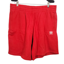Adidas Originals Essential Shorts Men's XL Red Terry Pull-On Athletic Lounge