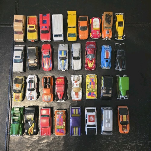 Vintage Hot Wheels 1/64 Assorted Diecast Lot of 33 Cars From The 1970s Blackwall