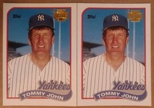 2001 TOPPS ARCHIVES #403 NEW YORK YANKEES TOMMY JOHN [2] 1989 MINT 06578