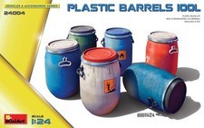 Plastic Barrels 100l 1:24 Plastic Model Kit MINIART