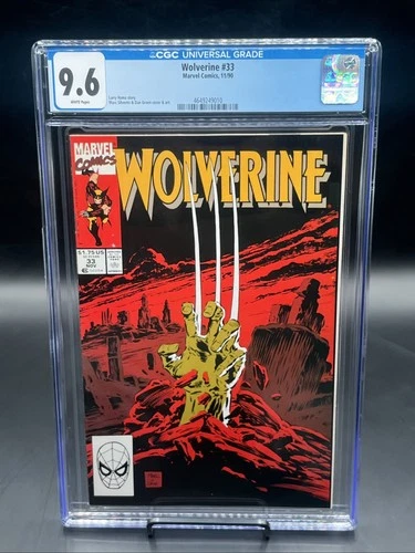 Wolverine #33 (Marvel Comics November 1990) CGC Graded 9.6 White Pages