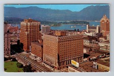 Vancouver BC Canada Hotel Georgia Scenic Bird s Eye City c1962 Vintage Postcard