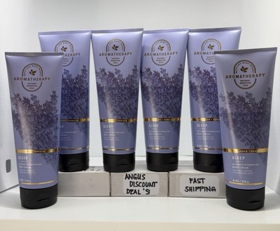 6 PCS  Bath & Body Works Aromatherapy Sleep LAVENDER VANILLA Body Cream 8 oz NEW