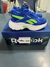 Boy  s Reebok Chaos Blue, Green, White Size 12 New In Box