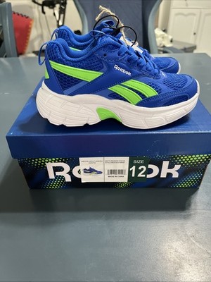 Boy s Reebok Chaos Blue, Green, White Size 12 New In Box