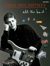 Paul McCartney All the Best for Easy Guitar Tab Sheet Music 17 Pop Songs Book