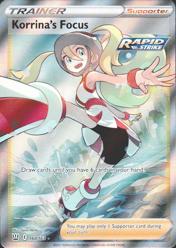 Korrina's Focus (Full Art) Ultra Rare SWSH05: Battle Styles 160/163 NM