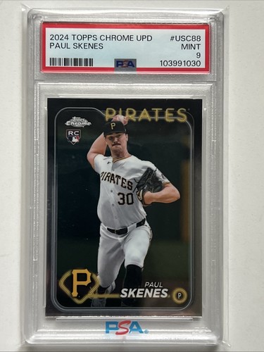 2024 Topps Chrome Update Series - Paul Skenes #USC88 Rookie Card PSA 9