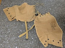 US Army 1948 Khaki Leggings Size 3 by George S. Rumley Shoe Co NOS