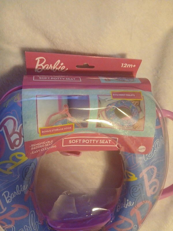 NEW Babrie Soft Potty Seat Removeable Padded Seat New Easy Cleaning Mattel 12m+