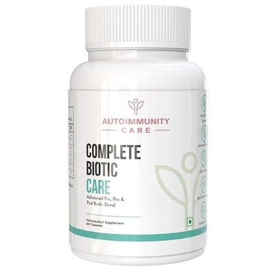 Autoimmunity care Complete Biotic | 3-in1 Prebiotic Probiotic & Postbiotic 60Cap