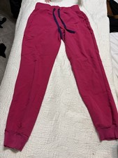 Women  s Figs Pink Zamora Jogger Scrub Pants Small Tall PO 2528