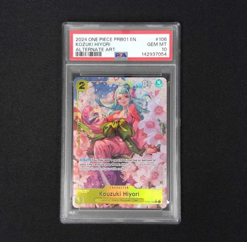 2024 Kouzuki Hiyori PRB01 Alternate Art OP06-106 English One Piece TCG PSA 10