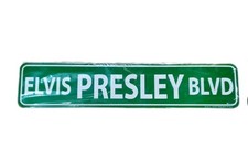 Elvis Presley Blvd Decorative 24&rdquo; x 5&rdquo;  Metal  Street Sign.