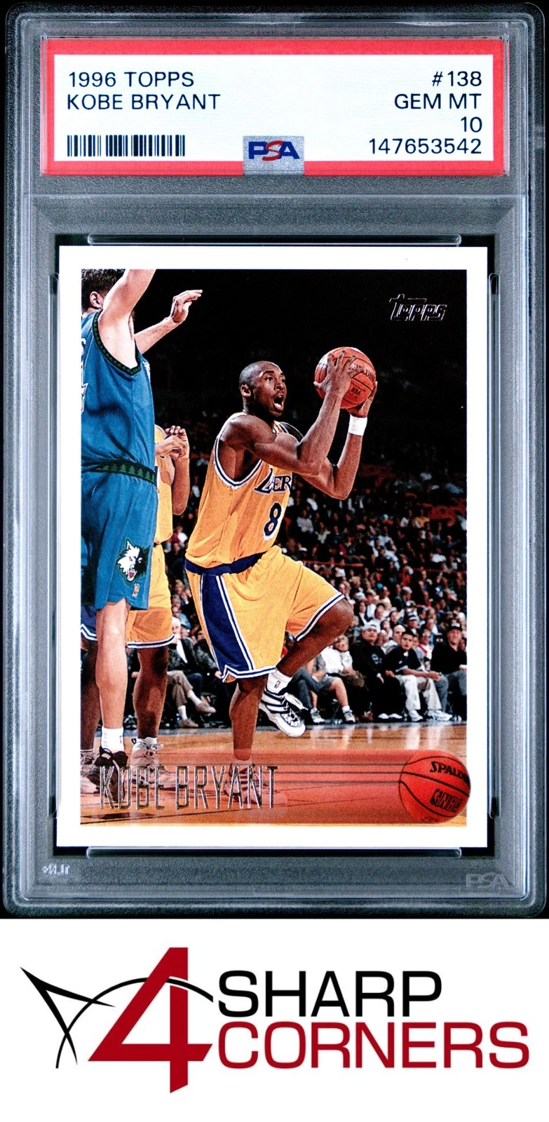 1996 Topps Kobe Bryant Base #138 PSA 10 | Card Ladder