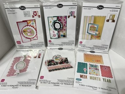  Sizzix Framelits Thinlits 3d Drop-ins Lot Of 6