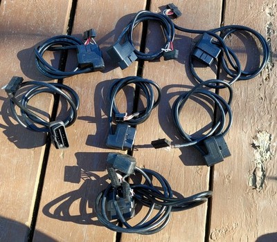 Lot of 8 Fleet Complete ODB2 ODBII 3ft Data Cables to 20 Pin Connectors - GNX6