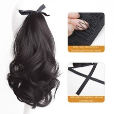 Light Brown Dark Brown Black Wavy Ponytail Hair Extensions for Women 30cm 50cm