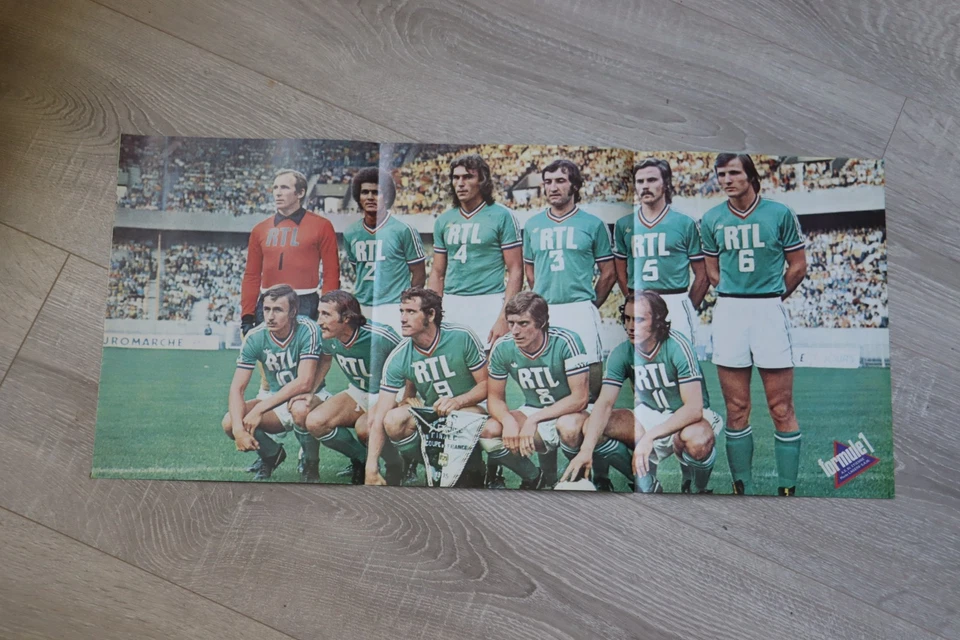 ASSE – Photo format panoramique de l’équipe 75/76 – dimension : 60 X27 cm - Photo 1/1